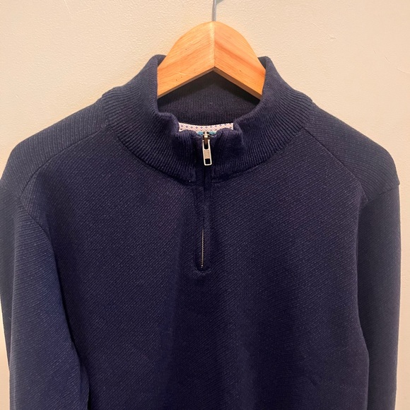Robert Graham - Men’s Large - Zip-up Sweater - Blue - 80% Cotton 20% Polyester - - Picture 12 of 12